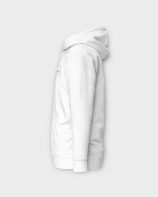 White Embroidered Hoodie