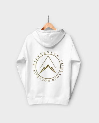 White Climb Your Mountain Hoodie