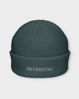 Petrol Blue Fisherman Beanie