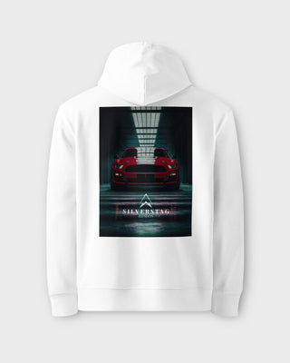 Industrial Muscle White Hoodie