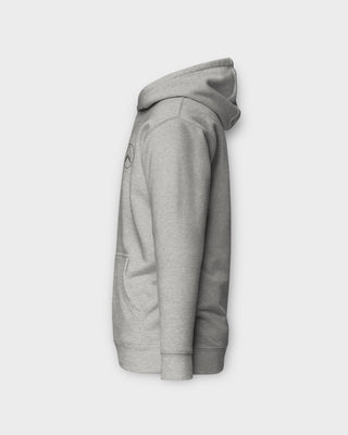 Grey Embriodered Hoodie