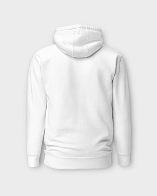 White Embroidered Hoodie