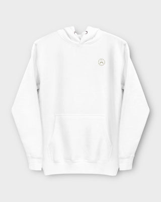 White Climb Your Mountain Hoodie