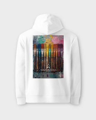 Vibrant Emotions White Hoodie