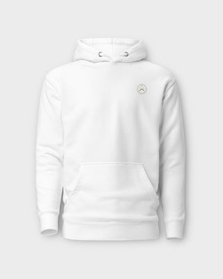 White Climb Your Mountain Hoodie