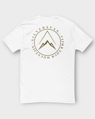 White Climb Your Mountain T-shirt