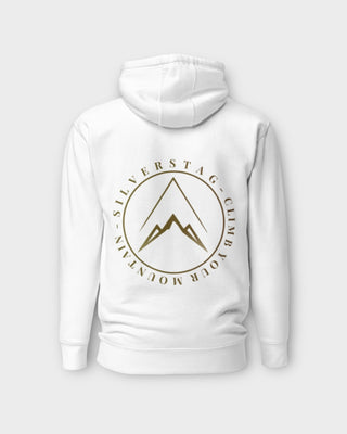 White Climb Your Mountain Hoodie